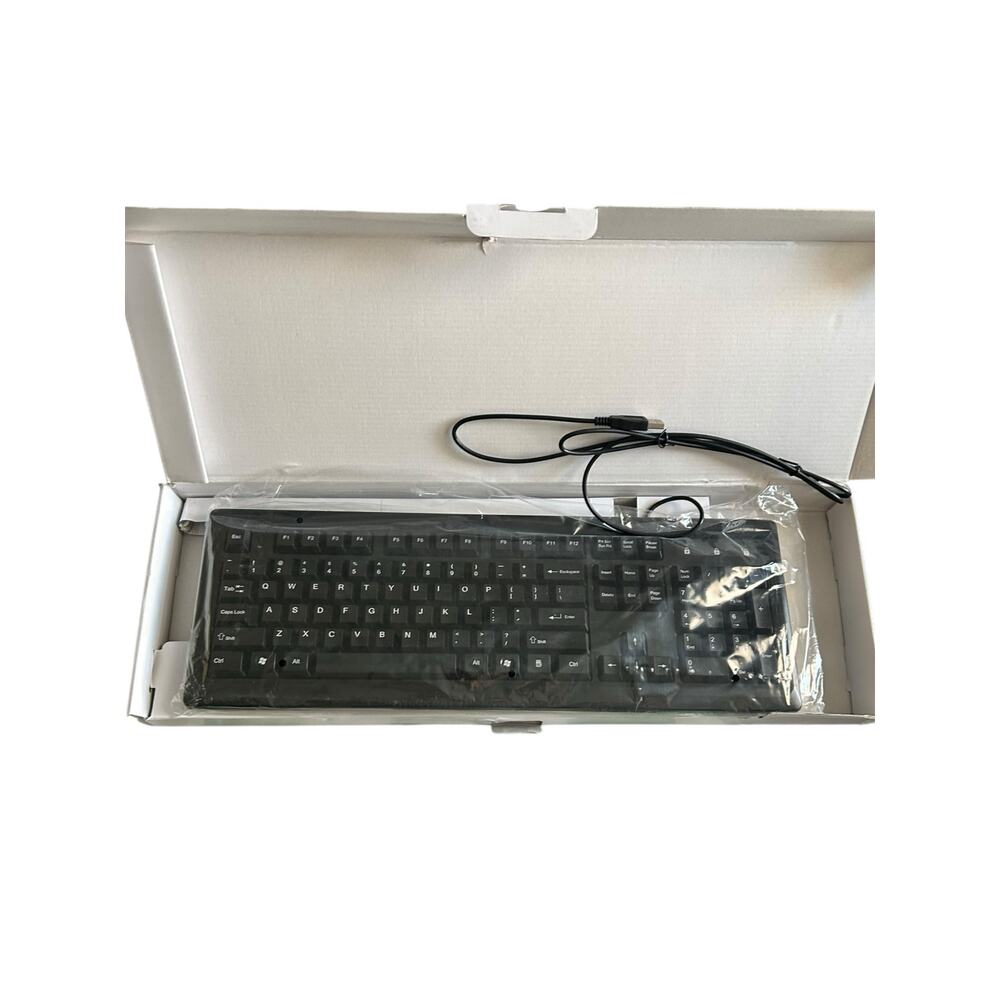 Kensington Keyboard for Life - Wired USB Desktop Keyboard-M01396-K ,New Open Box